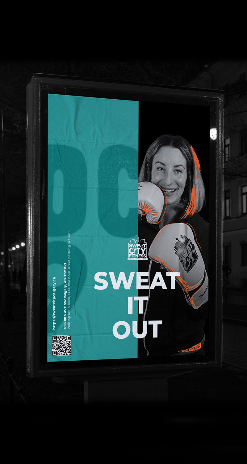 sweat city poster design